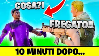 MI FINGO UN NABBO CON LA SKIN DEFAULT DEL VECCHIO FORTNITE!! Ma scoprono che...