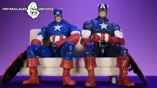 Toybiz Vs Hasbro : Marvel Legends Captain America (Action Figure Comparison)