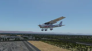 X-Plane 12 - Cessna 172 SP Landing - Phoenix Sky Harbor International Airport (PHX)