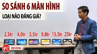 So sánh 6 loại màn hình Android giá từ 2,5 đến 25 triệu - Đừng để mất tiền oan | TIPCAR TV