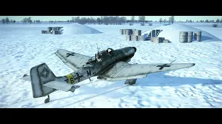 IL 2 Sturmovik Battle of Stalingrad Winter Train Station Attack Stuka JU-87