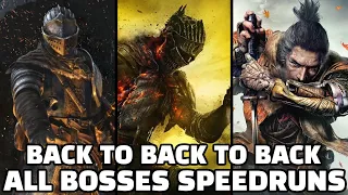 How fast can I beat ALL THE BOSSES in 3 Souls games? (DS1 + DS3 + Sekiro All Bosses marathon run)