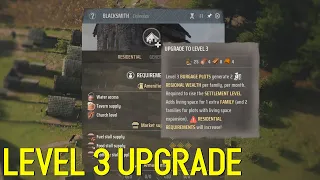 How to Upgrade Burgage Plot to Level 3 in Manor Lords (Guide)