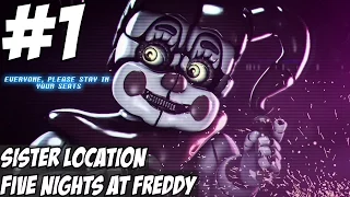 Five Nights at Freddy's Sister Location Gameplay Walkthrough Parts 1 FNAF 5 Guide Night 1-4