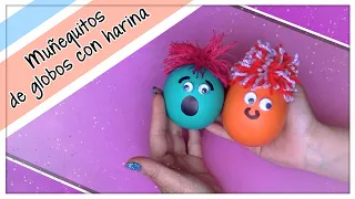 Muñecos de globos y harina - muñequitos sensoriales