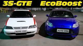 Ford Focus ST vs Toyota Carina E (3S-GTE) Япония или Америка !?