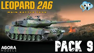 Agora models 1/16 scale Leopard 2A6 Main Battle Tank partwork kit pack 9 build stages 70 through 77.