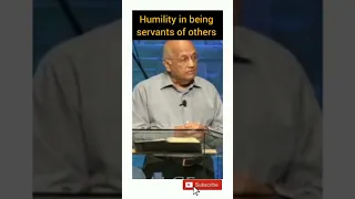 Humility in being servants of others (By: Ps.Zac Poonen)#Sermonclip #ZacPoonen #cfc #reels #shorts