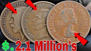 Top 3 Most Valuable UK One penny Rare one penny Coin's Worth A lot of money-Coins Worth money!