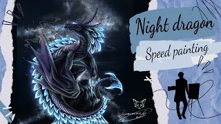 I build a night Dragon under a starry sky. | 나는 별이 빛나는 하늘 아래 밤 용을 구축. | 我在星空下建造了一条夜龙。