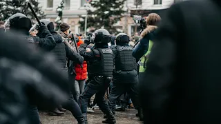 Стычки на Страстном Митинг 23 января