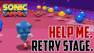 Sonic Mania : How to Retry Special Stages Cheat (Giant Rings)