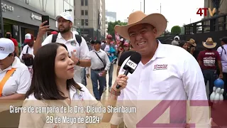 La voz del pueblo durante el cierre de campaña de Claudia Sheinbaum en el zócalo capitalino