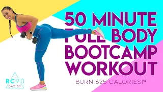 50 Minute Full Body Bootcamp Workout 🔥Burn 625 Calories!* 🔥Sydney Cummings