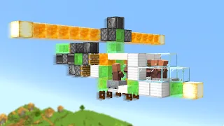 How to build a WORKING HELICOPTER in Minecraft? *Redstone Tutorial*