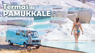 Llegamos a las TERMAS NATURALES de Pamukkale 💧 Vivir y viajar en camper 🚌 Cap. 36 - Turquía