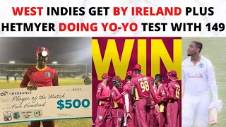 West Indies vs Ireland first ODI full recap, Hetmyer talking with his bat