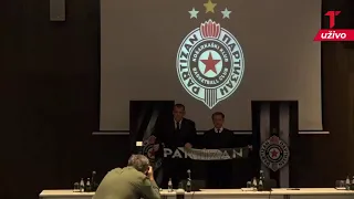 Predstavljanje Zorana Savića za novog sportskog direktora KK Partizan