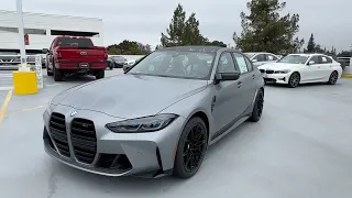 Tour the 2024 M3 Competition xDrive in Frozen Pure Grey with Buckets | 4K