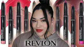 REVLON MATTE LITE CRAYON LIPSTICK TRY ON