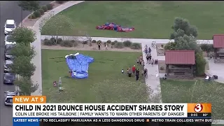 Mesa child in 2021 bounce house accident shares story