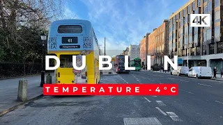 🍀DUBLIN, Ireland "Walking Tour" in freezing cold temperature of -4°C