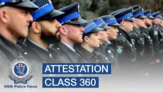 Attestation of Class 360 - NSW Police Force