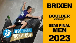 CUT 🚨 IFSC Semifinals Mens Brixen Bouldering Workd Cup 2023