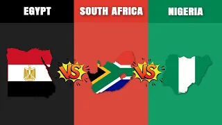 Egypt vs South Africa vs Nigeria | Country Comparison | Data Around The World