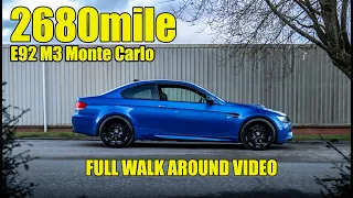 The Lowest Mileage E92 M3 Monte Carlo Left! - Full Walk Around Video