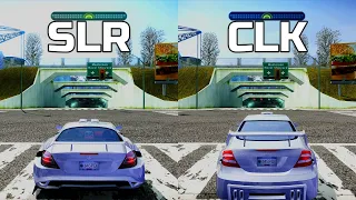 NFS Most Wanted: Mercedes SLR McLaren vs Mercedes CLK 500 - Drag Race