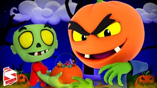 There's A Scary Pumpkin | Halloween Songs & Music for Children | Spooky Kids Cartoon | Kids Tv Song