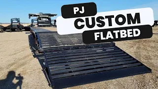 LOADED PJ Air Ride Flatbed! Super Custom