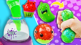 Making Squishies from Cats Vs Pickles! DIY Stress Toys