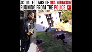 Actual real footage of nba youngboy running from cops