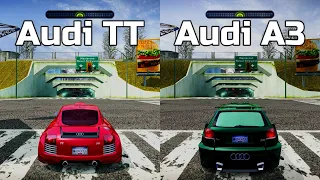 NFS Most Wanted: Audi TT 3.2 Quattro vs Audi A3 3.2 Quattro - Drag Race