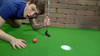 Scoring 18 HOLE-IN-ONES Challenge 2 *Mini Golf Trick Shots* | That's Amazing