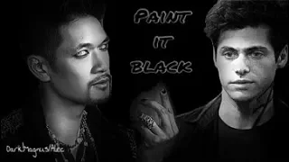[Magnus + Alec] Paint it black [Dark!Malec]