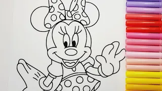 Disney Coloring World Mickey Mouse & Minnie Mouse  Coloring Pages for Kids#coloringbook#mickeymouse3