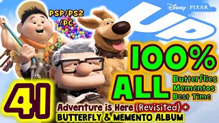 Disney Pixar UP 100%(PSP/PS2/PC) 41- Adventure is Here REVISITED Including BUTTERFLY & MEMENTO ALBUM