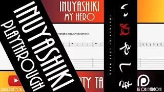 【TAB PLAYTHROUGH】 【TUTORIAL】 Inuyashiki - My Hero Lead Electric Guitar Tabs