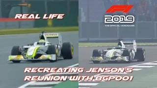 Jenson Button drives 09 Brawn BGP001 car around Silverstone! Recreated with F1 2019, Mixed Reality
