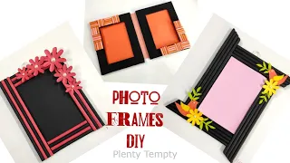 3 Easy Photo Frame Ideas / Unique Handmade Photo Frames / Quick Photo Frame Making At Home / DIY