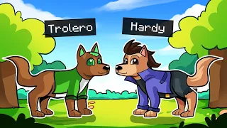 MINECRAFT pero NOS CONVERTIMOS EN PERROS MASCOTA! 😱🐶