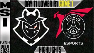 G2 vs PSG Highlights Game 1 | MSI 2024 Lower Round 1 Knockouts Day 11 | G2 Esports vs PSG Talon G1