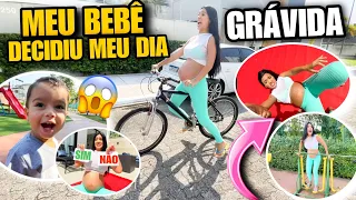 MEU BEBÊ DECIDIU MEU DIA GRÁVIDA EM CASA!! *tive que fazer isso* 😱😫