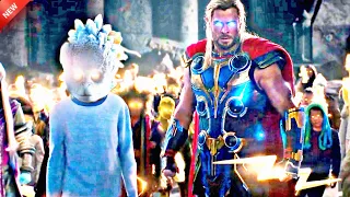 Thor creates an army of children so that he can face the dark creature. हिन्दी