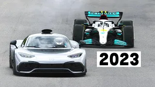 Mercedes F1 2023 vs Mercedes-AMG One - Nordschleife