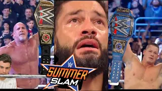 WWE SummerSlam 2021 Highlights: Goldberg Wins WWE Championship|Roman Reigns Lost Universal Title