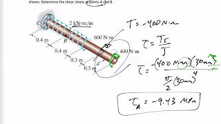 Mechanics of Materials - Torsion example 3